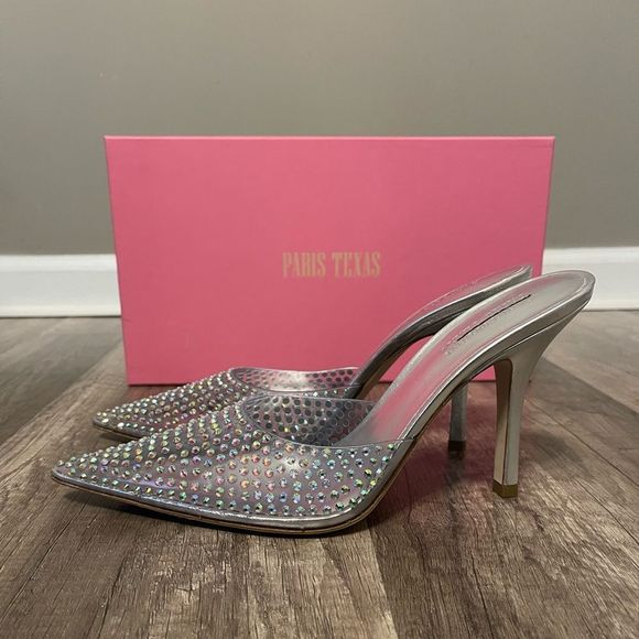 Paris Texas
Hollywood Embellished PVC Mules - Picture 5 of 12